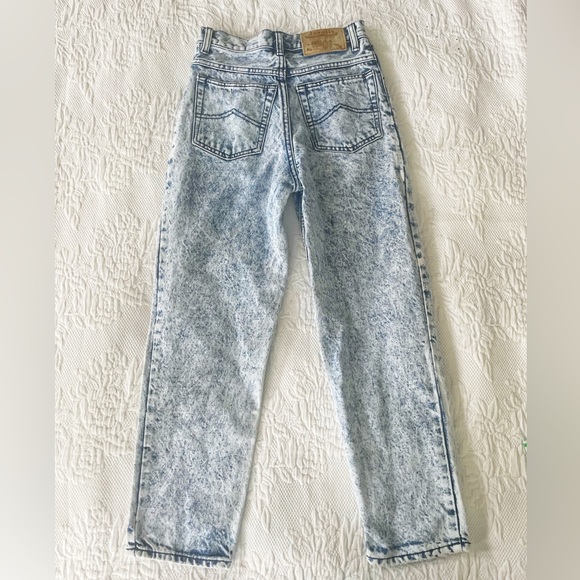 Vintage Javoli’s By Apollo Snow Washed Jeans Small Denim Small 26” Waist - Picture 4 of 6